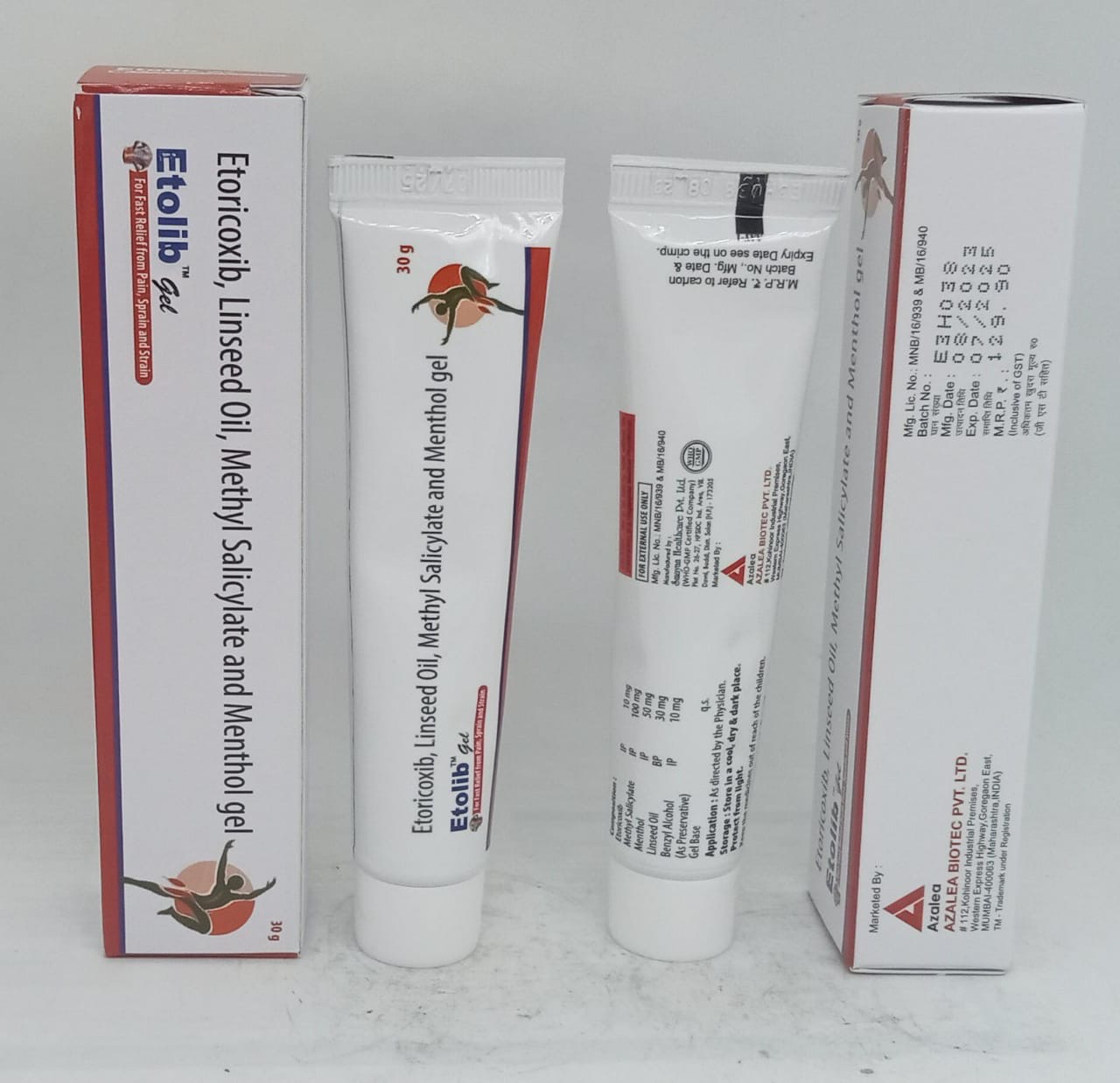 Etoricoxib, Methyl Salicylate & Combinations